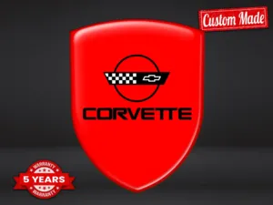 Corvette Badges Auto Résistants Qualité Pro Supérieure